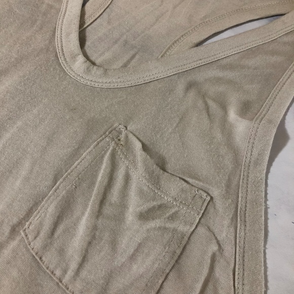T by Alexander Wang Taupe Tan Tank Top Blouse - Picture 2 of 7